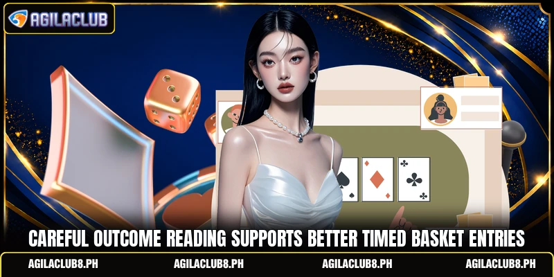 Careful outcome reading supports better timed basket entries
