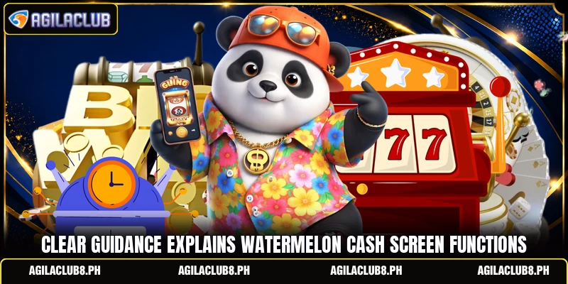 Clear guidance explains Watermelon Cash screen functions