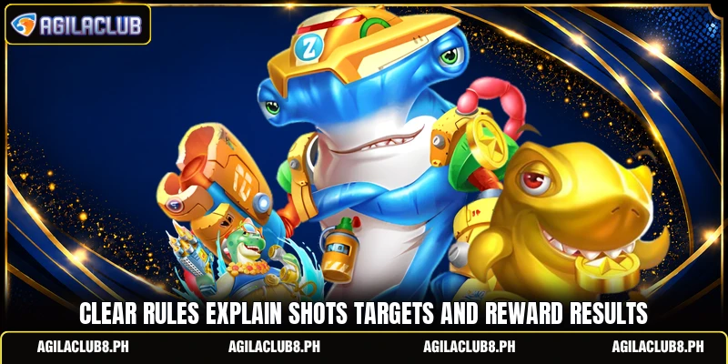Clear rules explain shots targets and reward results