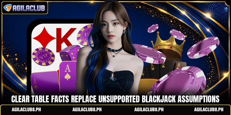 Clear table facts replace unsupported blackjack assumptions