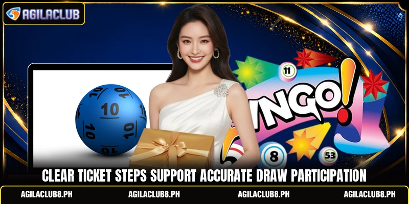 Clear ticket steps support accurate draw participation