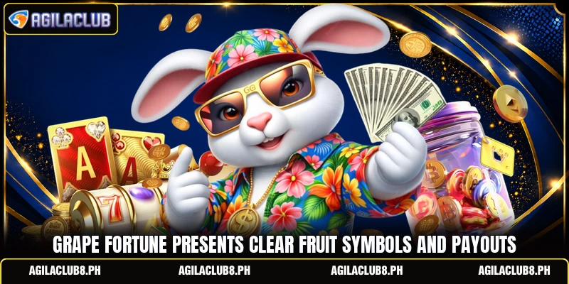 Grape Fortune presents clear fruit symbols and payouts