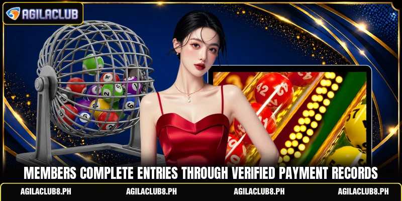 Members complete entries through verified payment records