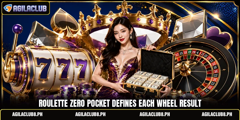 Roulette zero pocket defines each wheel result